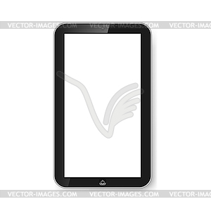 Tablet with blank screen - vector image