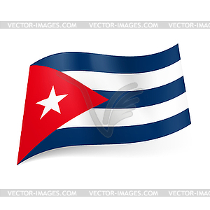 State flag of Cuba - vector image