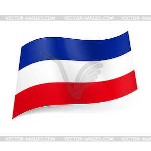 State flag of Yugoslavia - color vector clipart