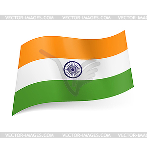 State flag of India - royalty-free vector clipart