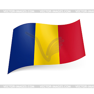State flag of Chad - vector clipart