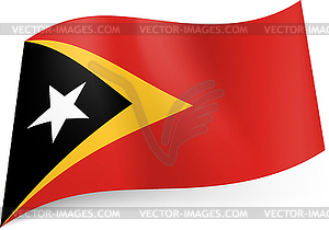 State flag of East Timor - vector clip art