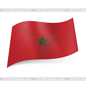 State flag of Morocco - vector image