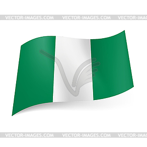 State flag of Nigeria - vector clipart