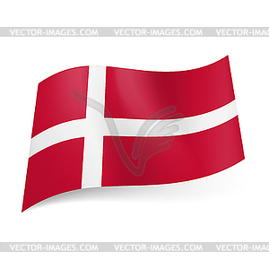 State flag of Denmark - vector clipart