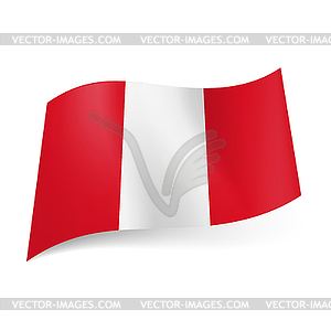 State flag of Peru - vector clipart