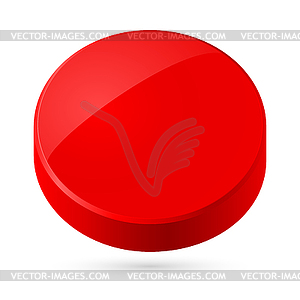 Red disk - vector clipart
