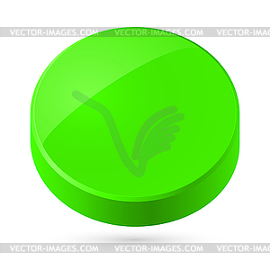 Зеленый диск - клипарт