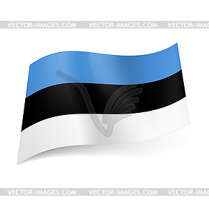 State flag of Estonia - vector clipart