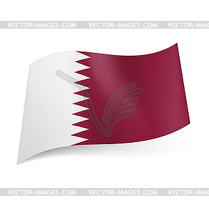 State flag of Qatar - vector image