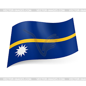 State flag of Nauru - vector clipart