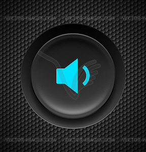 Sound button - vector clip art
