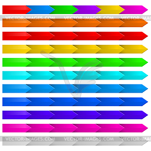 Set of arrows - vector image