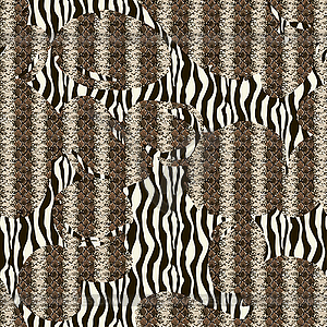 Seamless patterned texture - color vector clipart