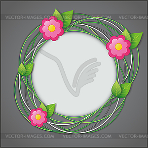 Abstract creative floral background - vector clipart