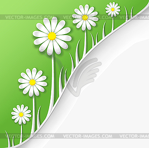 Abstract creative spring or summer background - vector clipart