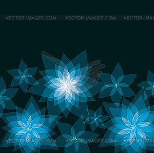 Festive abstract floral background with flowers - stock vector clipart