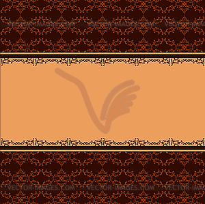 Ornamental background with decorative pattern - vector image