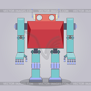 Classic robot - vector image