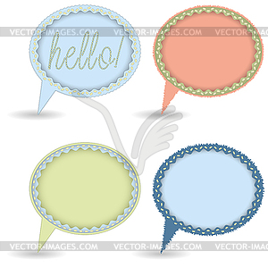 Speech bubbles - vector clipart