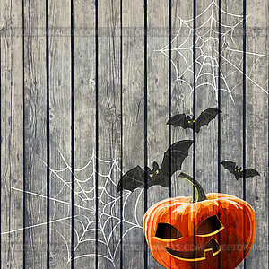 Halloween Party Background with Pumpkin - vector clip art