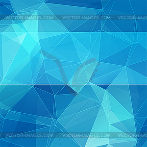 Triangular style blue abstract background - vector clipart / vector image