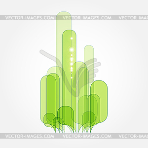 Safe ecology environment concept background - vector clipart