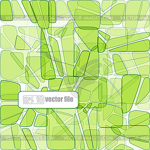 Abstract glass mosaic green - vector clip art