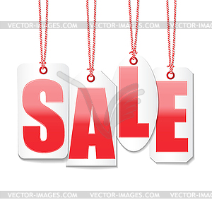 Sale labels price tag design set - royalty-free vector image