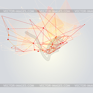 Abstract triangle mesh background - vector clipart