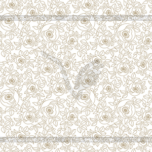 Romantic rose pattern,floral pattern - royalty-free vector clipart