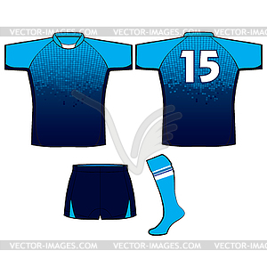 Rugby kit uniform design - vector clipart