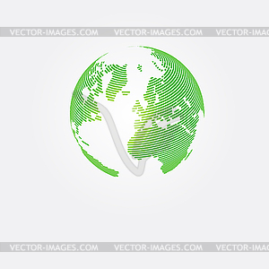 Save planet abstract concept design - vector clip art