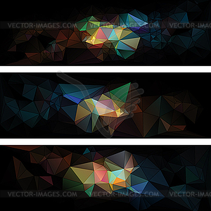 Triangular style abstract background of triangles - vector clipart