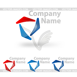 Triangle logo design - vector clip art