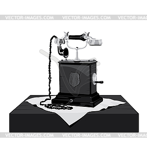 Old Phone - vector clipart