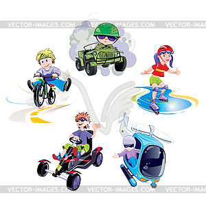 Children - vector clip art