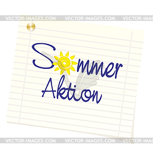 Summer sale - vector clipart