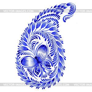 Floral decorative ornament - vector image