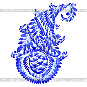 Floral decorative ornament - royalty-free vector image