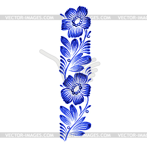 Floral decorative ornament - vector clipart