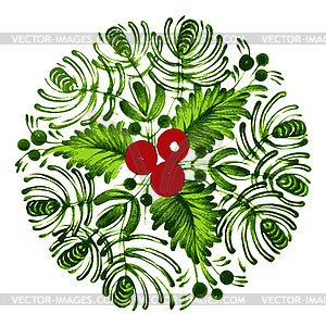 Floral decorative ornament - vector image