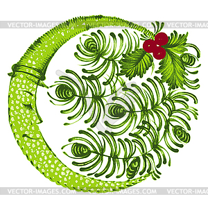 Floral decorative ornament - vector clipart