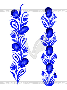 Blaue Blume Vektor Clipart Vektorgrafik