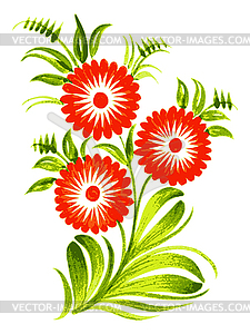 Decorative flower - vector image