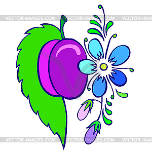 Plum - vector clipart