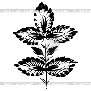 Ornamental silhouette - vector clipart
