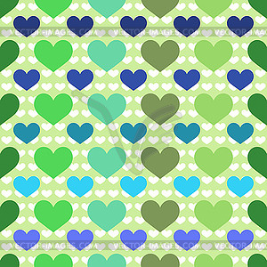 Seamless background with hearts - vector clipart