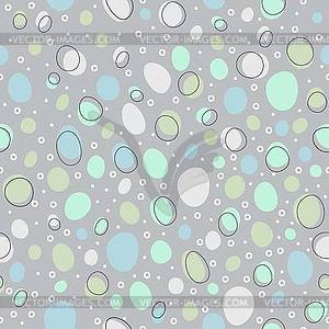 Seamless pattern with bubbles - vector clip art