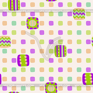 Seamless geometric pattern of squares - vector clipart